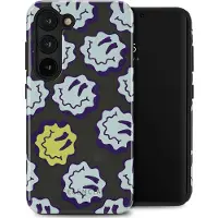 Selencia Coque arrière Vivid Samsung Galaxy S23 - Wavy Smiley Green