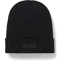 BOSS Bonnet 'Asic' noir / blanc