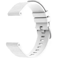 IMoshion Bracelet de sport en silicone avec boucle - Connexion universelle 22 mm - Blanc