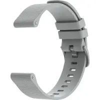 IMoshion Bracelet de sport en silicone avec boucle - Connexion universelle 20 mm - Gris