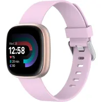 IMoshion Bracelet silicone pour Fitbit Versa / Versa 2 / Versa Lite - Taille L - Rose Poudré
