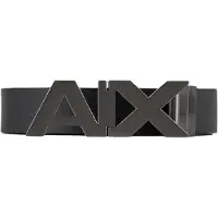 Armani Exchange pour homme. 951058CC50543120 Ceinture en cuir noir, marine (36), Casuel, Classique