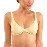 Rhythm Noumea Underwire Bikini Top Jaune S Femme