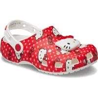 Crocs Hello Kitty Red Classic Clogs Rouge EU 24-25 Garçons,Filles