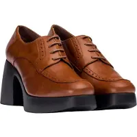 Wonders pour femme. H-4962_2525_2725 Mocassins En Cuir Mercedes Marron (39), 5 à 8 cm, Lacets, Casuel
