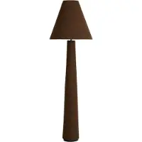Light & Living Lampe de pied Devia Ø 50cm - bouclé - brun