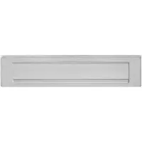Intersteel Boîte aux lettres avec rebord de pluie Posta Acier inoxydable droit
