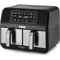 Kenwood Heißluftfritteuse Dual Air Fryer HFM20 2x4l 1700W schwarz/ES 302761 5011423009971