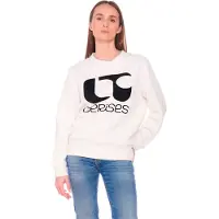 Le Temps des Cerises Sweat-shirt 'Paolo' noir / blanc