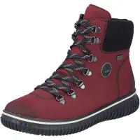 Rieker Bottes à lacets '74247' rouge foncé