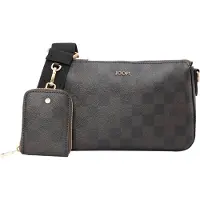 JOOP! Sac à bandoulière 'Cortina Piazza Jasmina' chocolat / noir