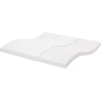 vidaXL Matelas mousse Blanc 200x200 cm 7 zones dureté 20 ILD