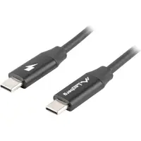 Lanberg CA-CMCM-40CU-0010-BK USB-C M/M USB2 Kabel 1,0m QUICK CHARGE 4.0 schwarz