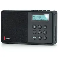 Pinell Supersound Micro DAB+ radio met ingebouwde oplaadbare accu (DAB+ DAB, FM, Bluetooth), Radio, Noir