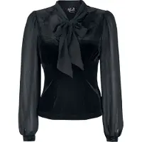 Hell Bunny Chemisier Rockabilly de - Haut Gabriella - XS - 4XL - pour Femme - noir - Taille M