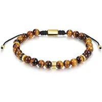 Männerglanz Bracelet or / noir