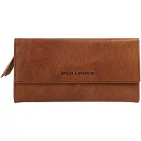 Spikes & Sparrow Cuir porte-monnaie Bronco Wallet RFID Brandy brun