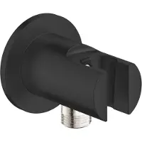 GROHE Vitalio QuickFix Raccord mural - 1/2" - avec support - noir mat 269622431