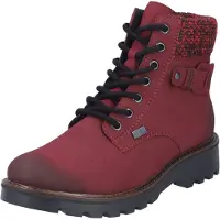 Rieker Bottines à lacets bordeaux