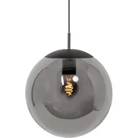 Steinhauer Suspension Bollique noir avec verre fumé