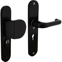 Intersteel Ferrures de porte d’entrée Vurano Protection anti-traction du noyau PC 55mm aluminium noir