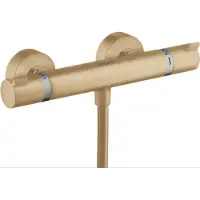 Hansgrohe Thermostat de douche mural Ecostat Comfort, finition bronze brossé