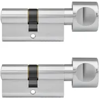 Dom Knopcylinder Plura 30/30mm - SKG 2 Sterne - 2 praktische Knopfzylinder