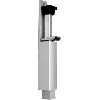 Dulimex Arrêt de porte 3837 0060 22 Zinc moulé sous pression argenté laqué Hauteur de levage 60 mm Fixation