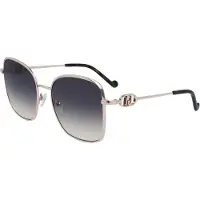 Liu Jo Lunettes de Soleil LJ155S 57/19/140 SHINY GOLD/GREY SHADED métal femme LJ155S