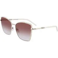 Longchamp 167s Woman Sunglasses Blanc White Femme