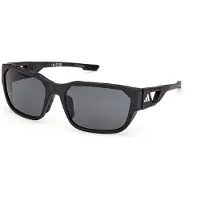 Adidas lunettes de soleil en plastique noir SP0092 5802D