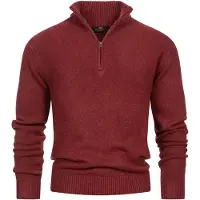 INDICODE JEANS Pull-over 'Lokant' bordeaux
