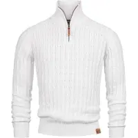 INDICODE JEANS Pull-over ' Hector ' marron / blanc