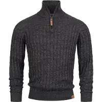 INDICODE JEANS Pull-over 'Hector' marron / gris foncé