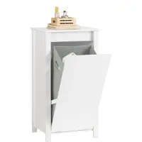 SoBuy Armoire à Linge avec Panier Amovible BZR100-W