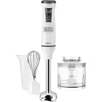 Black & Decker Mixeur plongeant 600w blanc - Black+decker - BXHBA600E -