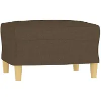 vidaXL Repose-pied Marron 60x50x41 cm Tissu