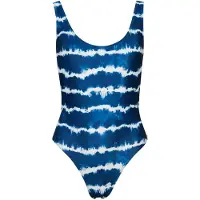 Superdry Code Tie Dye Swimsuit Bleu XS Femme