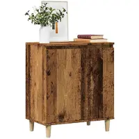 vidaXL Sideboard imitation vieux bois 60x35x70 cm Bois composite