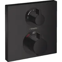 Hansgrohe Thermostat Ecostat Square UP 2 consommateurs noir mat , 1 pièce.