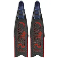 OMER Stingray Dual Carbon Small Spearfishing Fins Noir EU 35-36