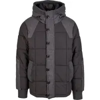 Brandit Veste d’hiver 'Garret' gris / noir