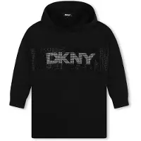 DKNY D60256 Long Sleeve Dress Noir 8 Years Fille