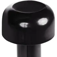 Beliani Lampe de table Noir Métal Sans fil Rechargeable Batterie Fonction tactile LED Fonction variateur Câble USB Intérieur Extérieur Lampe de table Lampe de bureau