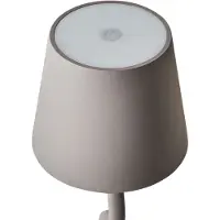 Beliani Lampe à poser beige fer aluminium intérieur extérieur moderne avec interrupteur tactile Câble USB avec chargement sans fil