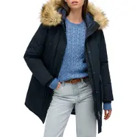 Superdry Parka d’hiver 'Everest' beige / marine