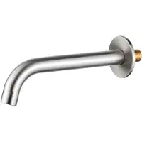 FortiFura Calvi bec baignoire - avec rosace - Inox brossé PVD SW1122512