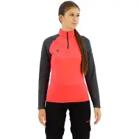 Izas T-shirt à Manches Longues Avec Demi-zip Indus