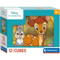 Clementoni CLE Cubi blocs 12 Disney Classique 41196