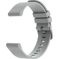IMoshion Bracelet de sport en silicone avec boucle - Connexion universelle 22 mm - Gris